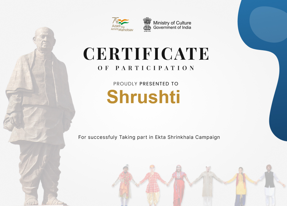 Shrushti-Certificate